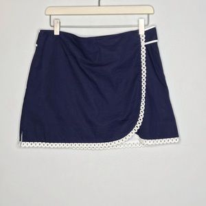 Lilly Pulitzer Navy Blue White Sailor Skort Size 6